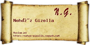 Nehéz Gizella névjegykártya